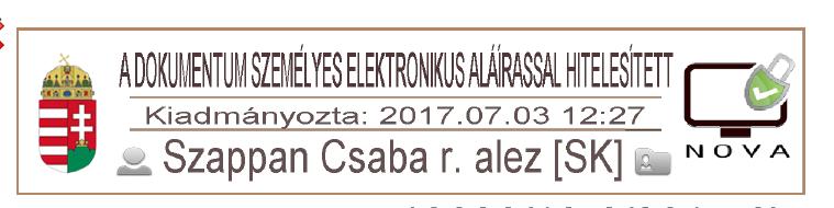 9 VI. AZ ELEKTRONIKUS ALÁÍRÁS ÉS AZ ELEKTRONIKUS BÉLYEGZŐ ALKALMAZÁSA 40.