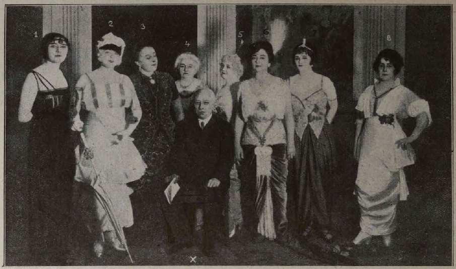 ) (12) Gombaszögi Frida, Fedák Sári, Jászai Mari, Rákosi Szidi, Szoyer Ilonka, Szamosi Elza, Medgyaszay Vilma és