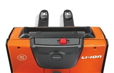 figyelmeztető E-bar tartósín Elektronikus vezérlőegység hőmérsékletére Könnyen működtethető elektronikus Vészgomb ütközés esetére Vészhelyzeti áramtalanító Üzemóra-számláló Fedélzeti adatkapcsolati