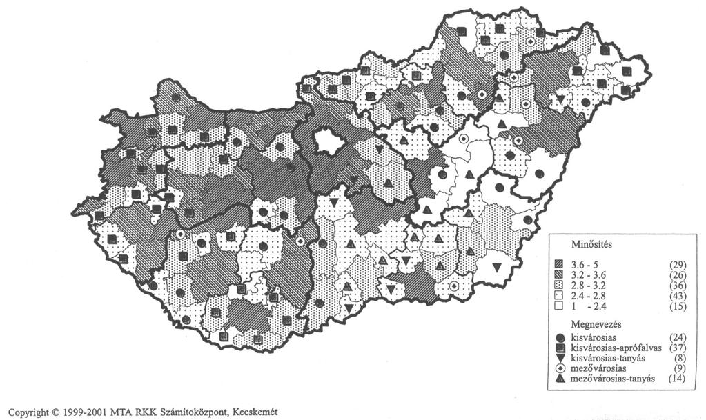 A magyarországi kistérségek elérhetőséggel együtt számított társadalmi-szociális helyzetének