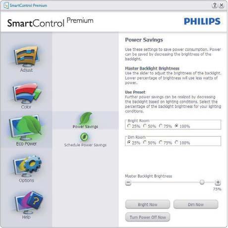 SmartContrast és a SmartResponse funkciók engedélyezettek.