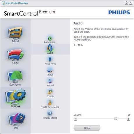 3. Képoptimalizálás SmartControl Premium elemet a jobb Az Enable Task Tray menu (Tálcamenü engedélyezve) ikon alapértelmezésképpen (Be) értékre van állítva.