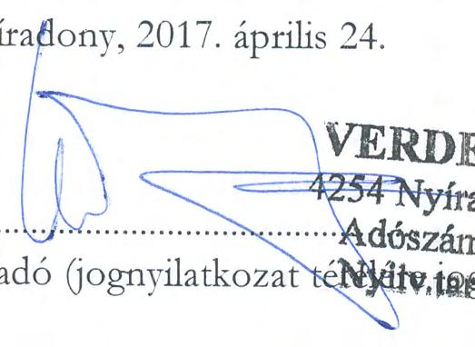 heybenhagyó! g írják aá. Nyíradony, 2017. ápriis 24.... ~..... C!