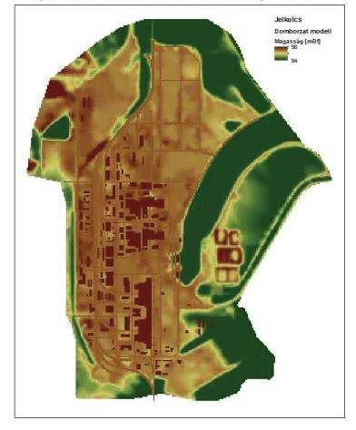 Villámárvíz kialakulásához vezető 180 l/s/ha intenzitású 60 perces csapadékesemény