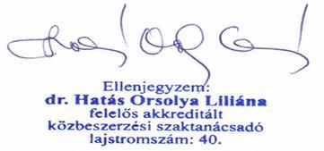 Tisztelt Ajánlattevő! Tájékoztatjuk, hogy Ajánlatkérő a Kbt. 57.