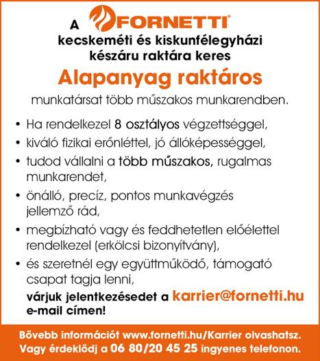 ), ahol kiemelt bérezést, ingyenes szállást, utazást, valamint bérelőleget és hosszú távú munkát biztosítunk. Érdeklődni 8-20 óráig a 06-70/639-9920 telefonszámon -JOBmotive Kft.