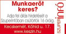 -sájner Ferenc, +36 20 244 2118 CO2-HEGESZTŐKET, ipari fényezőket, lézervágó gépkezelőket, élhajlító gépkezelőket keresünk kiskunmajsai munkahelyre hosszú távra.
