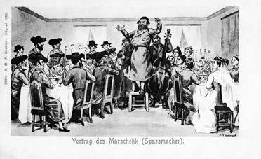 322 5. ÖRÖKSÉG Esküvői jelenet badkhennel és zenészekkel, 1910 körül hogy egy dallam vagy énekstílus használata egy bizonyos szövegnél komoly vagy humoros, szomorú vagy éppen a szomorkodás paródiája.