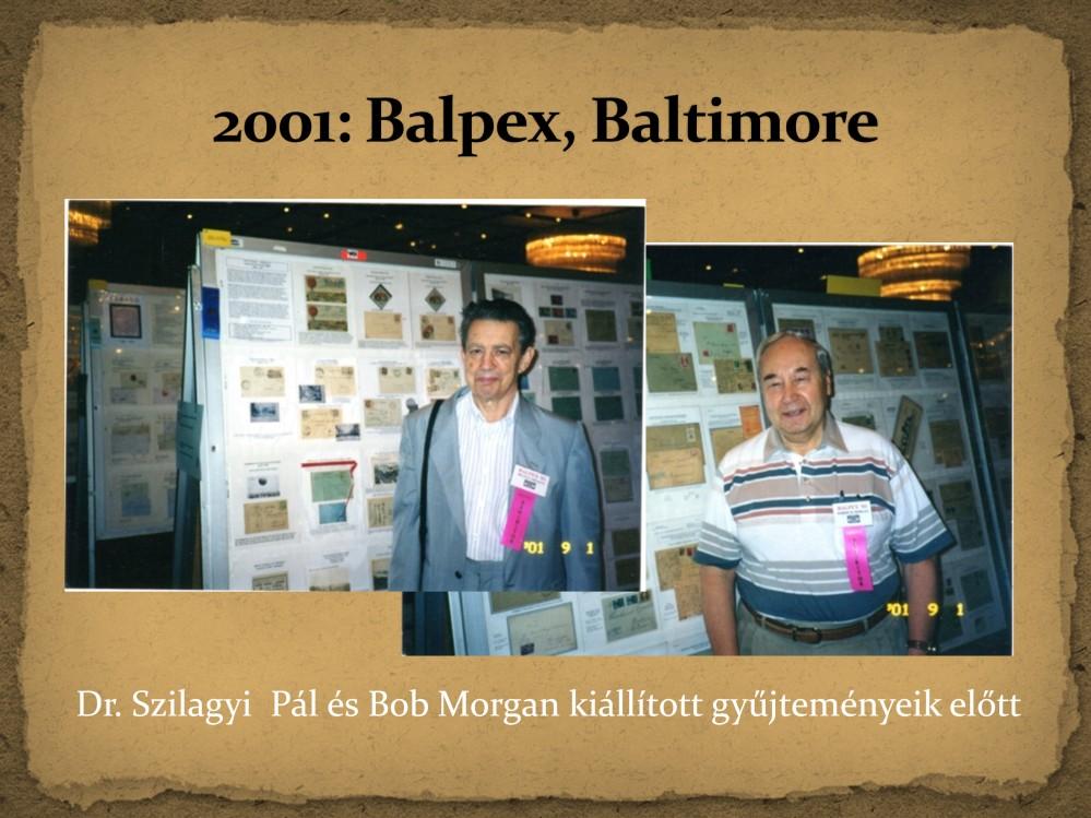 A 2001-es Balpex Alan Hoover szerint az SHP történetének addigi legsikeresebb bemutatója volt. 9 díjat nyertek SHP tagok. Öt többkeretes mű ért el arany és vermeil fokozatot, közülük Dr.