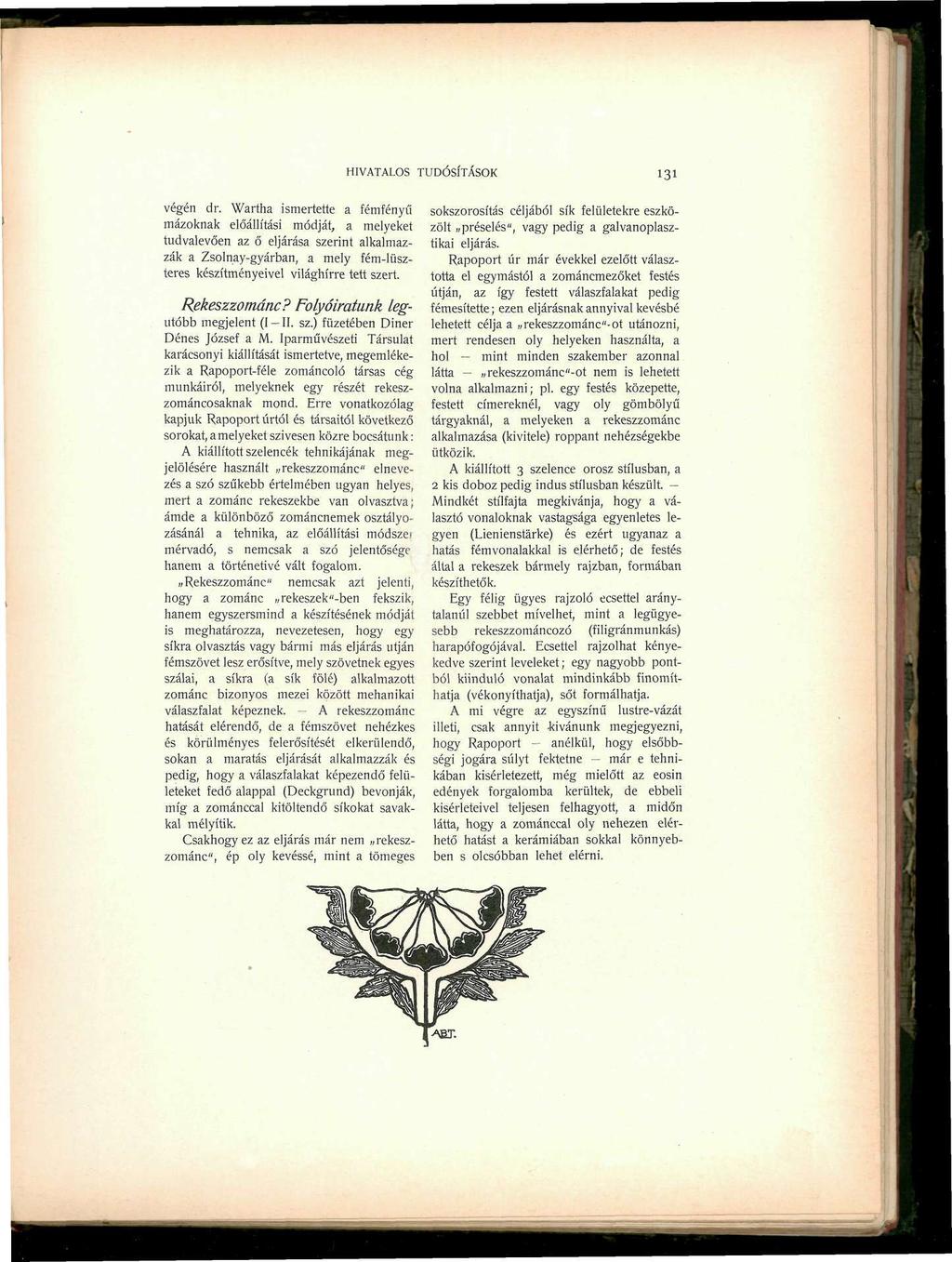 HIVATALOS TUDÓSÍTÁSOK 131 végén dr.