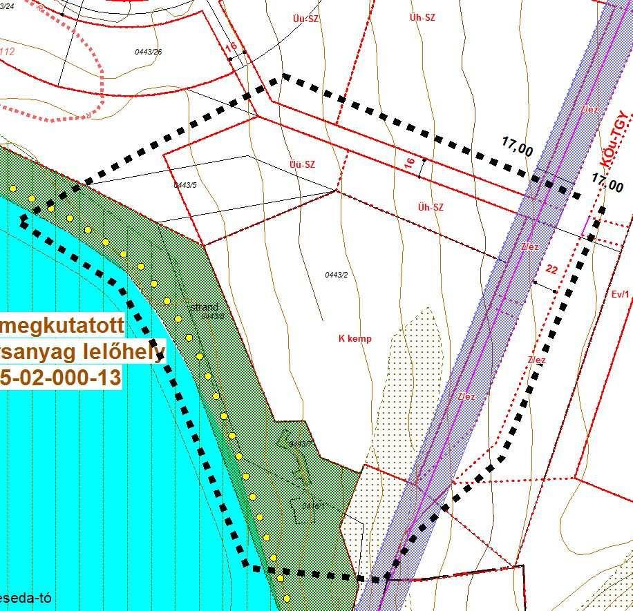 Deseda kemping 0443/2 hrsz alatti ingatlan építési előírások módosítása 5.