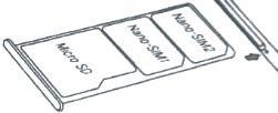 SIM kártyák behelyezése és USB kábel csatlakoztatása SIM kártyák behelyezése 1. Kapcsolja ki a készüléket és tartsa kijelzővel felfelé. 2.