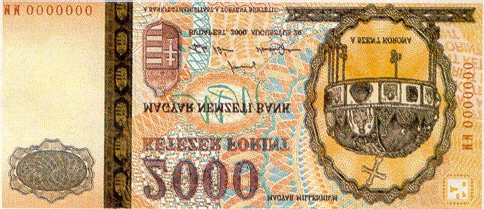 4574 M A G Y A R K Ö Z L Ö N Y 2000/71. szám A névaláírások mellett balra található a Magyar Köztársaság címere. A szövegtükör képnyomati elemeinek színe bordó.