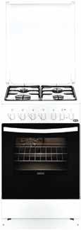 ZANUSSI ZCK552G1WA TŰZHELY 85,5x50x60 cm, 4 főzőfelület, sütő űrtartalom: 54 l, grill funkció, légkeverés, 5 program, fehér 64 990 Ft MORA P161AW TŰZHELY 85x60x50 cm, 4