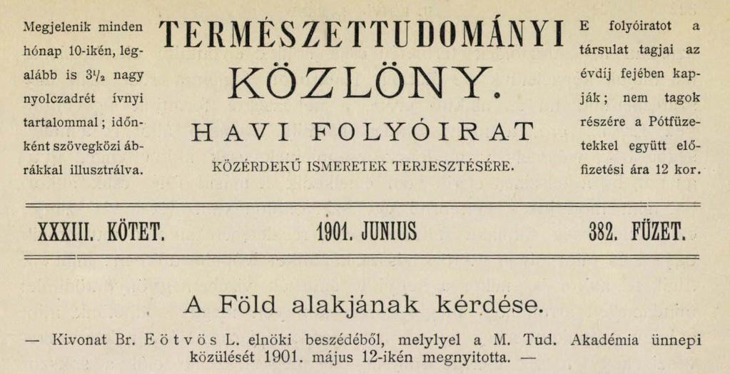 Gravitációs és földmágnességi vizsgálatai A középkor előítéleteinek és csodaszereinek lomtárából