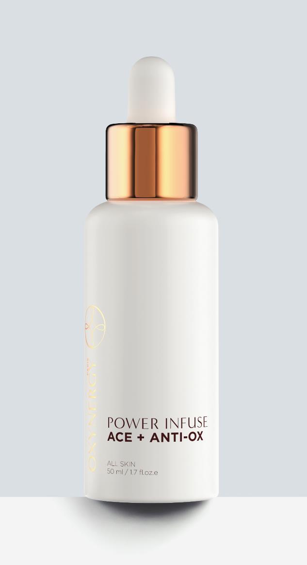 Power Infuse ACE+ Anti-Ox 50 ml Szérum koncentrátum antioxidánsokkal, amelyek semlegesítik a szabad gyököket zsíros, kombinált, normál, száraz, és tisztátalan bőrökre.