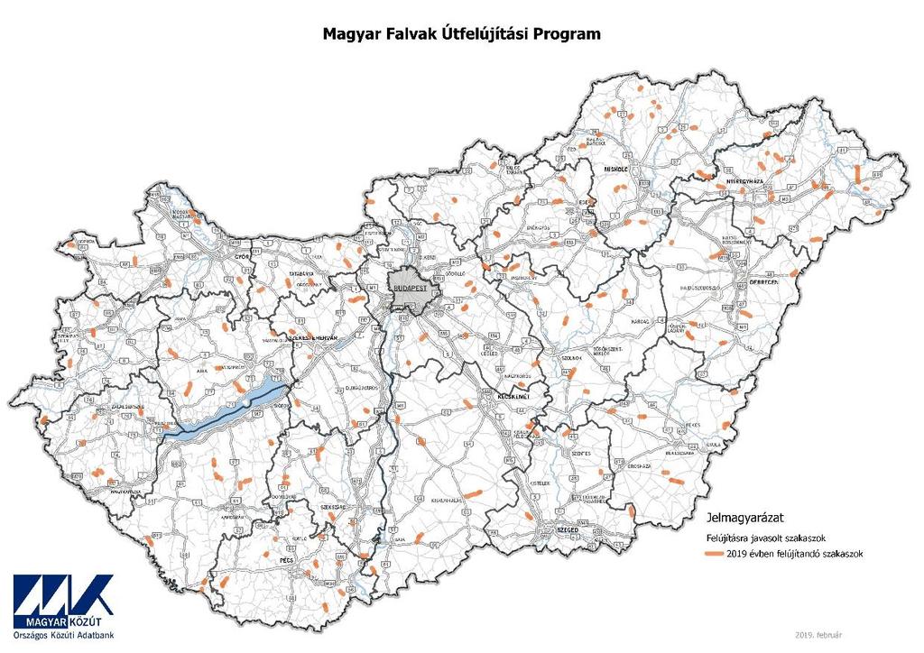 ÚJ PROGRAMOK 2019-TŐL MAGYAR FALVAK ÚTFELÚJÍTÁSI PROGRAM Cél a kistelepülések elérésének javítása