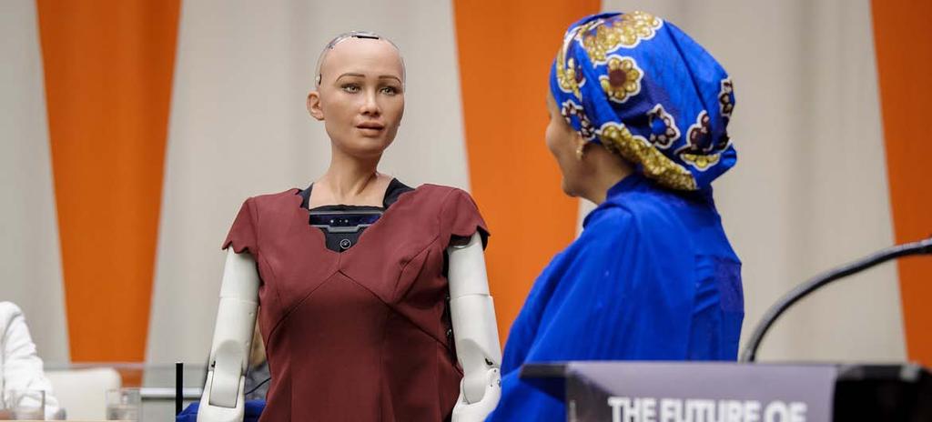 M.I. kihívások Sophia a robot beszél az EN