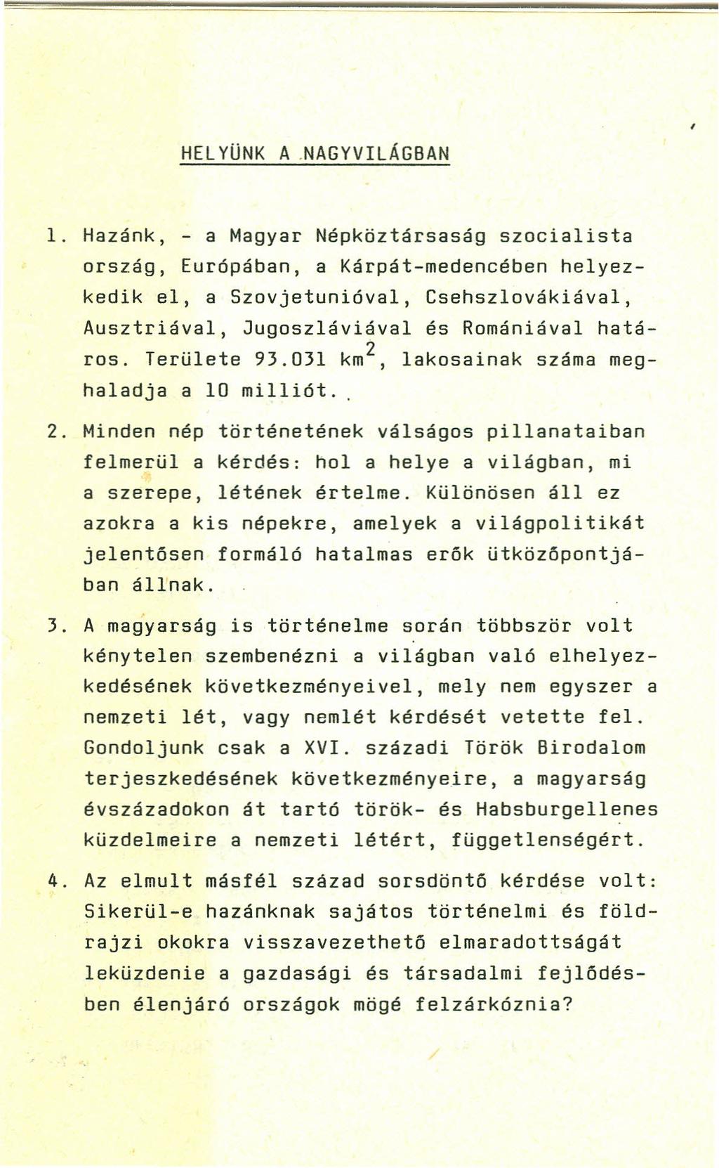 HELYÜNK A.NAGYVILÁGBAN 1.