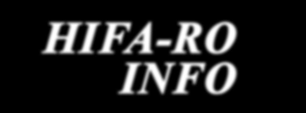 HIFA-RO INFO 2016.