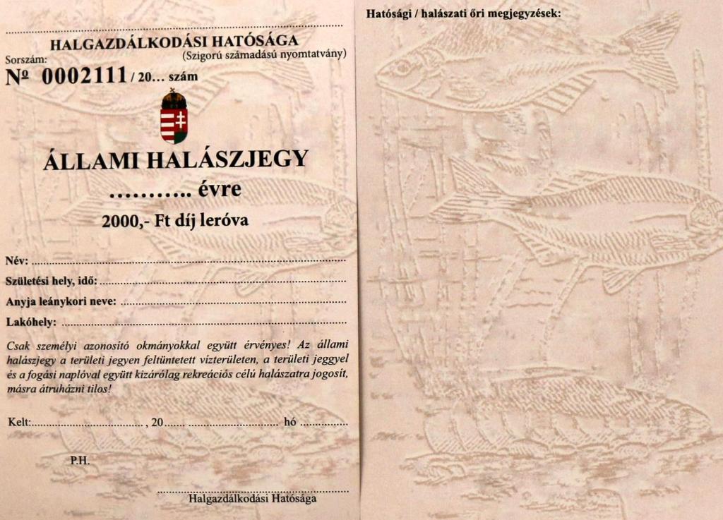 horgászjegy I