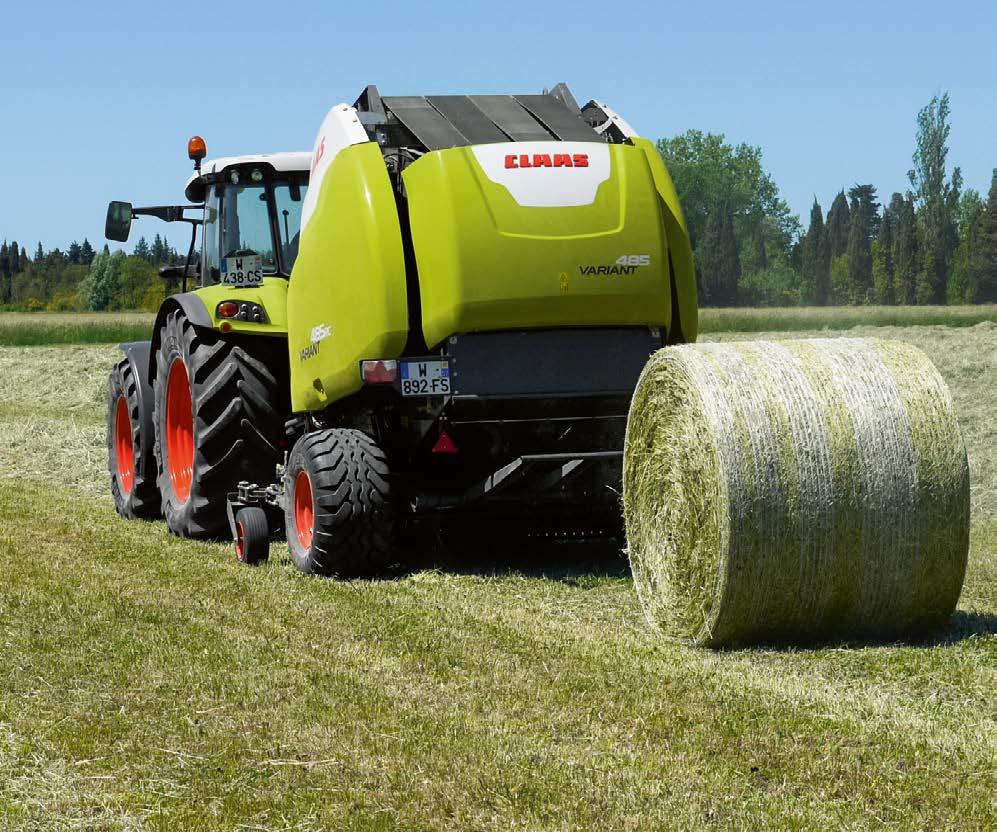 ÚJDONSÁG A jó dolgok néha lehetnek gyorsak is Zsineg vagy háló ÚJ: CLAAS Covered XW hálós kötözés Fókuszban a kötözés A hálóféknél használt rugókkal állítható be a fékezési erő a csökkenő hálós