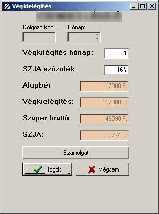 Kiléptetés A Nem ledolgozott rákttintunk npok blkon bloldlt fent gombr.