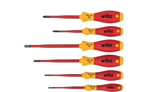 SoftFinish electric slimfix csavarhúzó készlet Csavarozás / szorítás Fokozza biztonságát: A Wiha slim pengék mélyen lévő csavarok korlátlan és teljes szigetelésű elérhetőségét biztosítják Kíméli