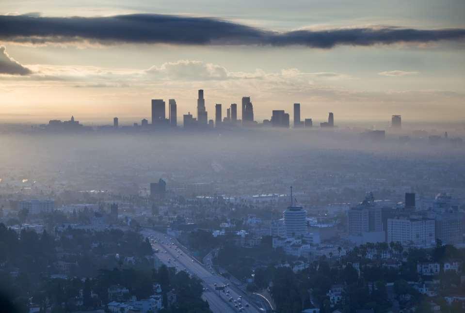 L.A. típusú szmog: erős