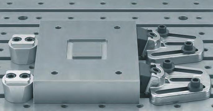 4-way Positioning stops greater flexibility for Side Clamps Application Examples: Machine shops and Tool rooms quick and easy to use more accurate positioning of the workpiece for low profile or high