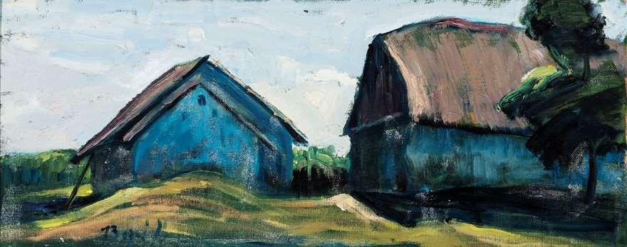 120. Bozsó János (Kecskemét, 1922 Kecskemét, 1998) Károly bácsi tanyája Olaj,