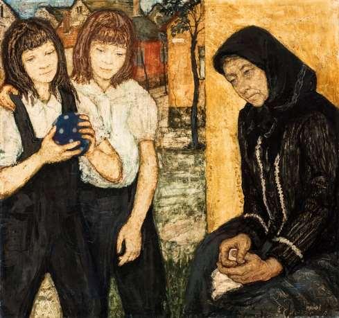 134. Hikádi Erzsébet (Budapest, 1911 - Budapest, 2008) Ikrek és a