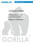 HASZNÁLATI UTASÍTÁS GORILLA SUPERFORCE 220 LT. kétfunkciós IGBT technológiás, mikroprocesszor vezérlésű egyenáramú hegesztő inverter