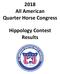 2018 All American Quarter Horse Congress. Hippology Contest Results