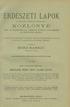 ERDÉSZETI LÁPO K KÖZLÖNYE. irdó- É S FÖLDBIRTOKOSOK, ERDÉSZET I ÜGYEKKE L FOGLALKOZÓ ÉS ERDÓTISZTE K SZÁMÁRA.