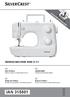 IAN SEWING MACHINE SNM 33 C1. ŠICĺ STROJ Návod k obsluze a bezpečnostní pokyny. VARRÓGÉP Kezelési és biztonsági utalások