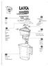 COMPONENTS. Komponensek COM PONENTES. Lid. Automat ic Quick- Fill. Funnel. Hopper. Main unit. Tapa. Tapa de seguridad. Automático relleno rápido