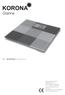 Gianna. GLASS SCALE Instruction for use