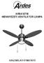 AR5A107W mennyezeti ventilátor lámpa