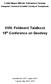 XVIII. Földmérő Találkozó 18 th Conference on Geodesy