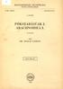 MAGYARORSZÁG ÁLLATVILÁGA FAUNA HUNGARIAE. 1.FUzET PÓKSZABÁSŰAK I. ARACHNOIDEA I.. (T2 ﬁhıávaı) ÍRTA % DR. SZALAY LÁSZLÓ. Fauııa Hlmg. 39.