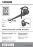 IAN ELECTRIC LEAF VACUUM / BLOWER PLS 3000 A1. ELEKTROMOS LOMBSZÍVÓ/ -FÚVÓ Az originál használati utasítás fordítása
