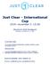 Just Clear - International Cup november 3. 15:00