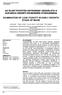 AZ ÓLOM TOXICITÁS HATÁSÁNAK VIZSGÁLATA A KUKORICA KEZDETI NÖVEKEDÉSI STÁDIUMÁBAN EXAMINATION OF LEAD TOXICITY IN EARLY GROWTH STAGE OF MAIZE