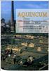 AQUINCUM. A BTM Aquincumi Múzeumának ásatásai és leletmentései 2000-ben. Excavations and rescue work at the Aquincum Museum in 2000