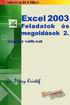 Dr. Pétery Kristóf: Excel 2003 feladatok és megoldások