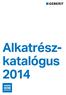 Alkatrész- katalógus 2014