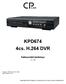 KPD674 4cs. H.264 DVR