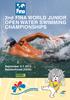 2nd FINA WORLD JUNIOR OPEN WATER SWIMMING CHAMPIONSHIPS. September 5-7, 2014 Balatonfured (HUN)