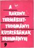 természettudományi kutatásának eredményei, Resultationes investigationum rerum